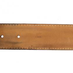 Pre Owned Louis Vuitton Damier Ebene Inventeur Belt