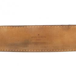 Pre Owned Louis Vuitton Damier Ebene Inventeur Belt