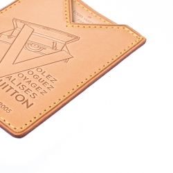 Louis Vuitton Beige Vachetta Leather Limited Edition Card Holder