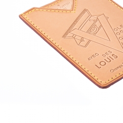 Louis Vuitton Beige Vachetta Leather Limited Edition Card Holder