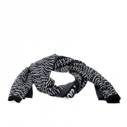 Louis Vuitton Black & Grey Wool Article de Voyage Wool Scarf