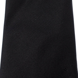 Louis Vuitton Black Silk Monogram Tip Skinny Tie Louis Vuitton | The Luxury  Closet
