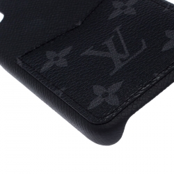Louis Vuitton Black Monogram Eclipse Leather Xs Iphone Case 