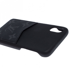 Louis Vuitton Black Monogram Eclipse Leather Xs Iphone Case 