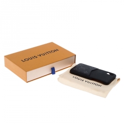 Louis Vuitton Black Monogram Eclipse Leather Xs Iphone Case 