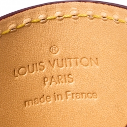 Pre Owned Louis Vuitton Beige Leather New Article-Free Card Holder           