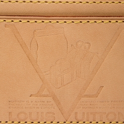 Pre Owned Louis Vuitton Beige Leather New Article-Free Card Holder           