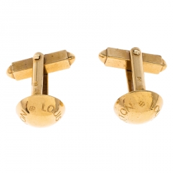 Louis Vuitton Gold Tone Cufflinks 