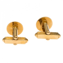 Louis Vuitton Gold Tone Cufflinks 