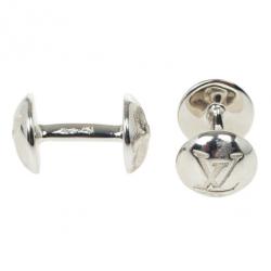 Pre Owned Louis Vuitton Silver Cufflinks