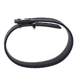 Pre Owned Louis Vuitton LV Slim Damier Graphite Monogram Canvas Bracelet