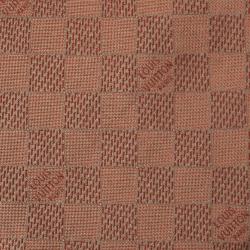 Pre Owned Louis Vuitton Bronze Damier Classique Woven Silk Tie