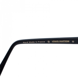 مملوكة مسبقًا Louis Vuitton Black/Gold Z0350W Evidence Square Sunglasses