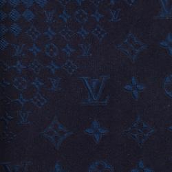 Pre Owned ربطة عنق لوي فيتون نقش حرفي أزرق كحلي 