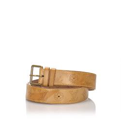 Pre Owned Louis Vuitton Brown Vachetta Mahina Leather Belt 90 CM