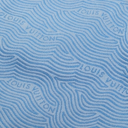 مملوكة مسبقًا ربطة عنق لوي فيتون حرير جاكارد زرقاء سماوية M