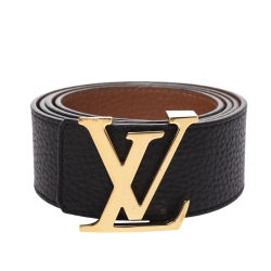 Initiales leather belt Louis Vuitton Brown size 90 cm in Leather - 31815204