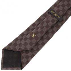 Pre Owned Louis Vuitton Damier Ebene Classique Tie