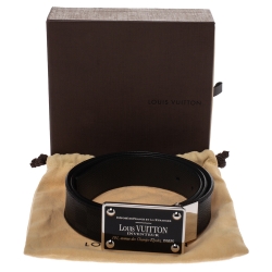 Pre Owned Louis Vuitton Damier Graphite Canvas Reversible Inventeur Belt 95CM
