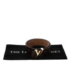 Pre Owned Louis Vuitton Monogram Canvas Initiales Belt 90CM