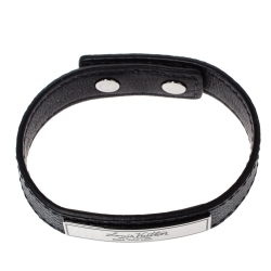 Pre Owned سوار لوي فيتون بادج شعار كانفاس غرافيتي دامييه