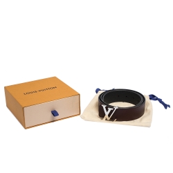 مملوكة مسبقًا Louis Vuitton Burgundy Leather Reversible Belt Size 100CM