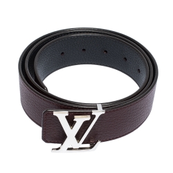 مملوكة مسبقًا Louis Vuitton Burgundy Leather Reversible Belt Size 100CM