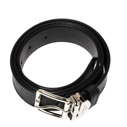 Pre Owned Louis Vuitton Damier Graphite Canvas Buckle Belt 90CM