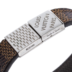 Pre Owned Louis Vuitton Brown Damier Ebene Pull It Bracelet