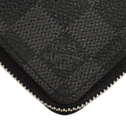 Pre Owned Louis Vuitton Damier Graphite Zippy Coin Purse