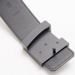Pre Owned Louis Vuitton Initials Damier Graphite Belt