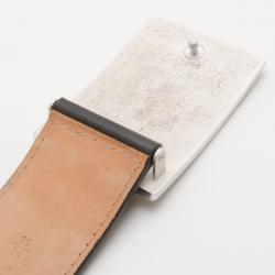 Pre Owned Louis Vuitton Black Jeans Calf Leather Belt