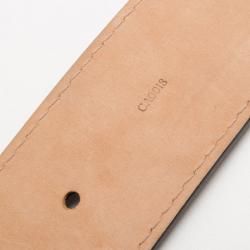 Pre Owned Louis Vuitton Black Jeans Calf Leather Belt