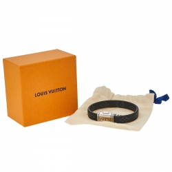 Pre Owned Louis Vuitton Eclipse Monogram Canvas Clip It Bracelet