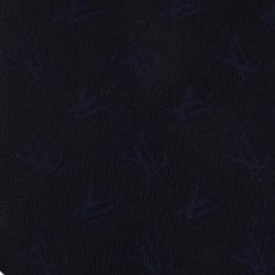 Pre Owned Louis Vuitton Navy Blue Initials Tie