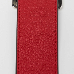 Pre Owned حزام لوي فيتون نيو واف جلد تاوريليون أزرق/أحمر مزين شعار الماركة ذو وجهين بإبزيم 90 سم