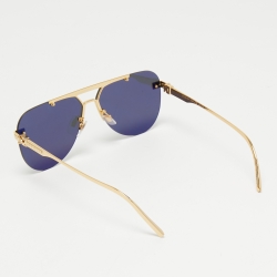 Pre Owned Louis Vuitton Black Z1261LW Aviator Ash Sunglasses