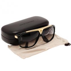 Pre Owned Louis Vuitton Black Evidence Square Sunglasses