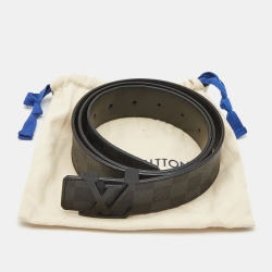 Louis Vuitton Damier Graphite Canvas LV Initiales Belt 110CM