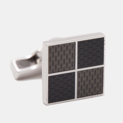 Louis Vuitton Damier 4 Square Enamel Sterling Silver Cufflinks