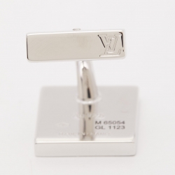 Louis Vuitton Damier 4 Square Enamel Sterling Silver Cufflinks