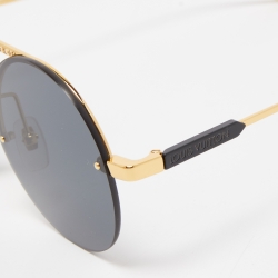 Louis Vuitton Black Z1269W Gingko Round Sunglasses