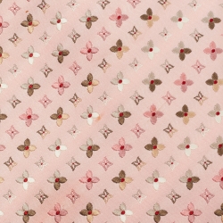 Pre Owned Louis Vuitton Pink Monogram Jacquard Silk Tie