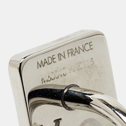 Louis Vuitton Champs Elysees Textured Silver Tone Cufflinks
