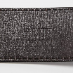 Pre Owned Louis Vuitton Coffee Utah Leather LV Initiales Belt 100 CM