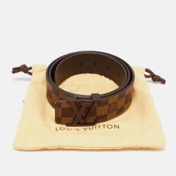 مملوكة مسبقًا Louis Vuitton Damier Ebene LV Initiales Belt 95CM