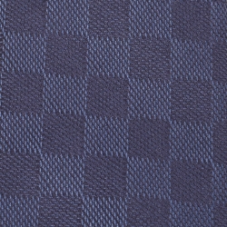 Pre Owned Louis Vuitton Navy Blue Damier Silk Tie