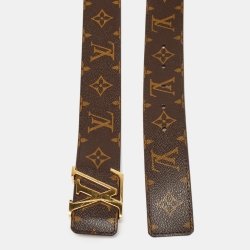Pre Owned Louis Vuitton Monogram Canvas LV Initiales Belt 90 CM