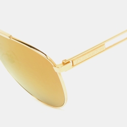 Louis Vuitton Gold Mirrored  Z2314U Tonca Aviator Sunglasses