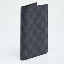 Pre Owned Louis Vuitton Damier Graphite Canvas Passport Holder